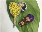 Hard enamel pins with glitter